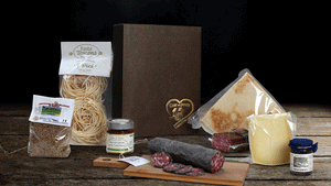 Confezione Regalo "Eccellenze del Posto" - 9 prodotti alimentari tipici italiani