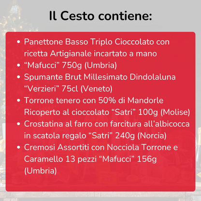 Cesto di Natale "Sciccosa" - 5 Prodotti tipici Natalizi