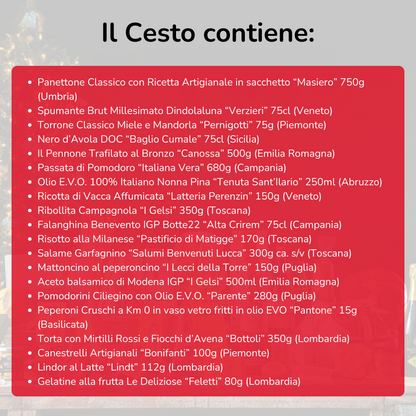 Cesto di Natale "Racconti di Natale" - 20 Prodotti Tipici