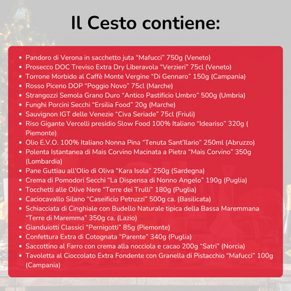 Cesto di Natale "Allegro Folletto" - 19 Prodotti Tipici