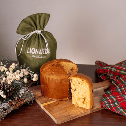 Traditionelles Panettone"Lionardi"Jutebeutel, handgefertigtes Rezept