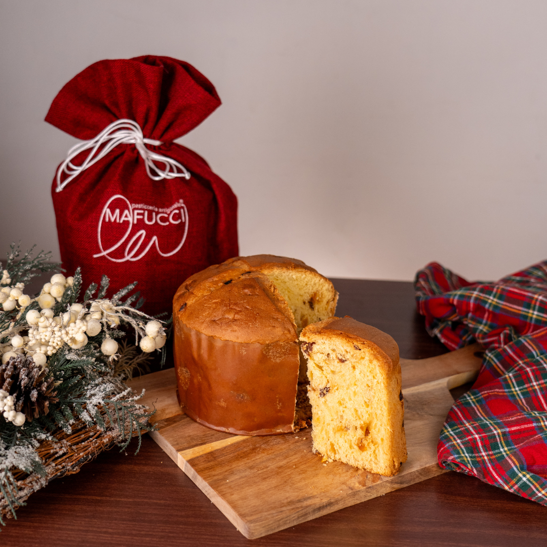 Traditionelles Panettone"Mafucci"Jutebeutel-handgemachtes Rezept