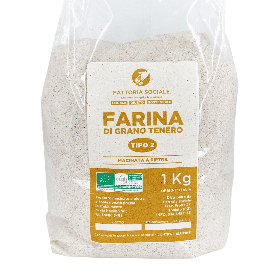 Farina di grano tenero tipo 2 Fattoria Sociale 1kg