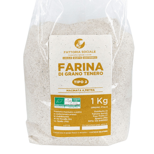 Farina di grano tenero tipo 2 Fattoria Sociale 1kg