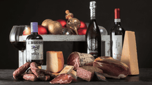 Load image into Gallery viewer, &quot;Rustica&quot; Christmas basket - 10 food products | Selection of cured meats and cheeses

