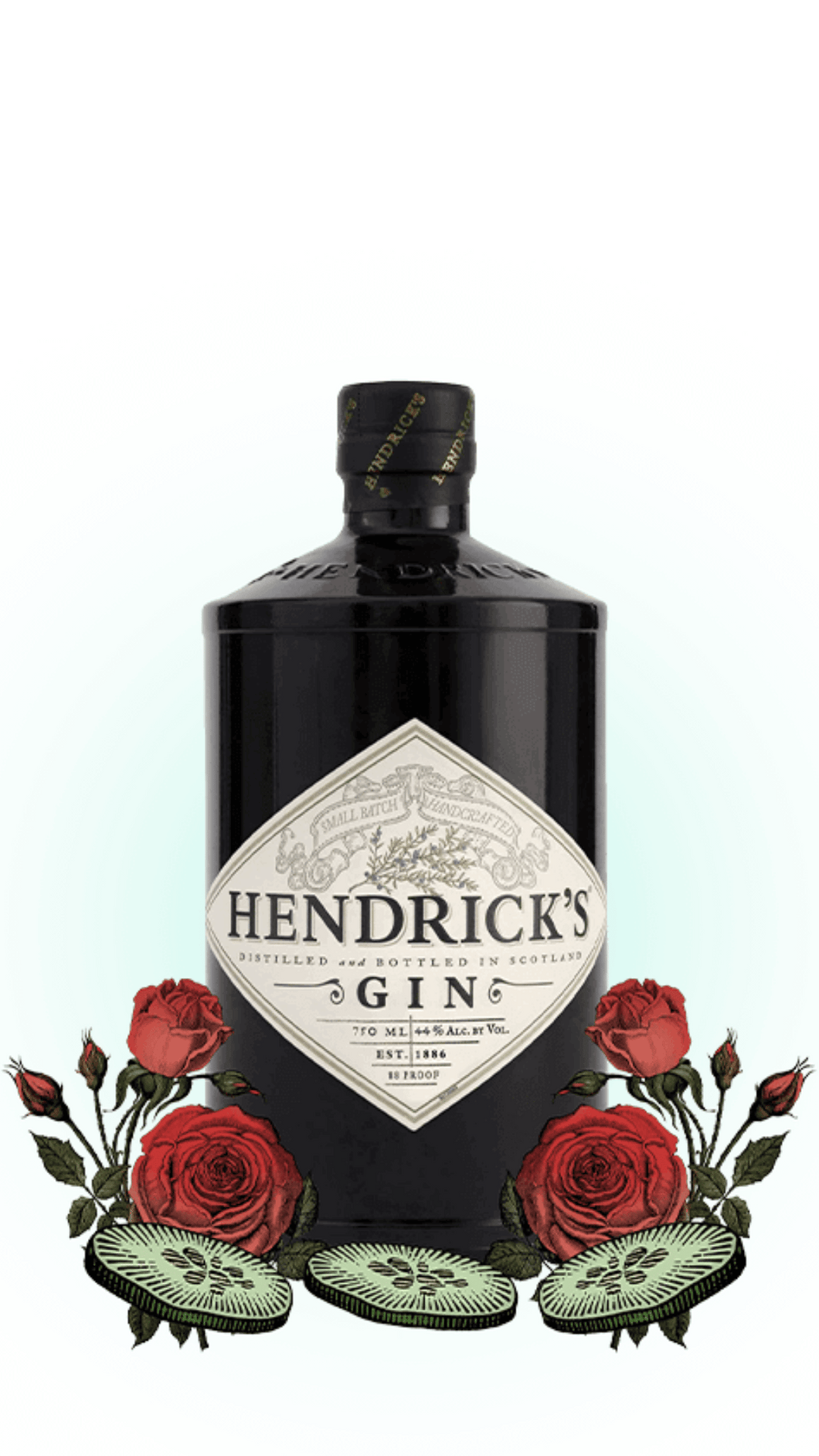 Gin 44% vol. Hendrick's
