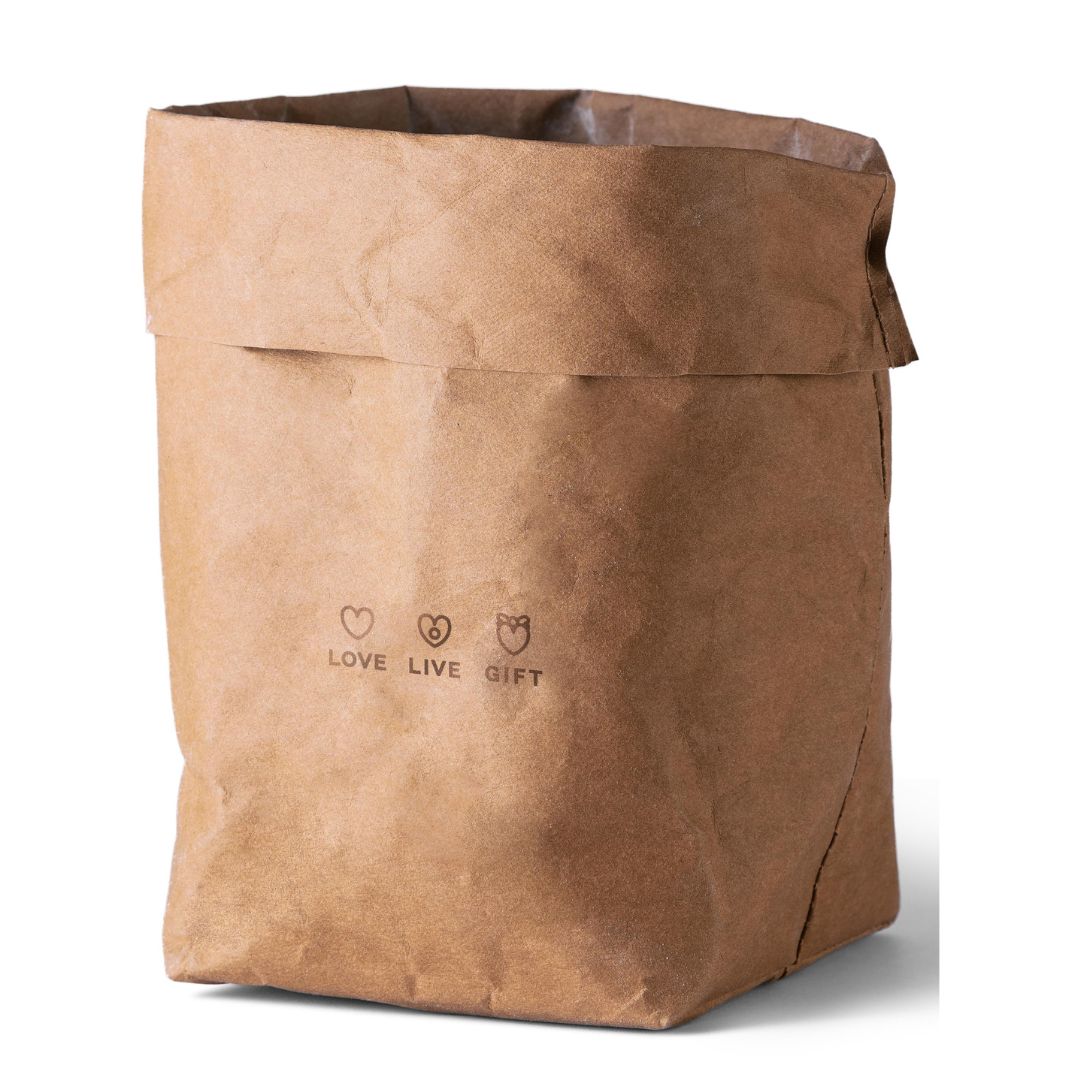 Cestino per il Pane in fibra di cellulosa “Love Live Gift” cm13x10x22h