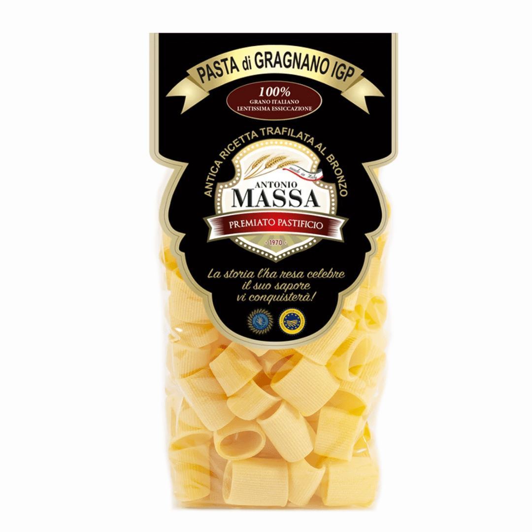 Mezzi Paccheri rigati IGP di Gragnano Antonio Massa 500g