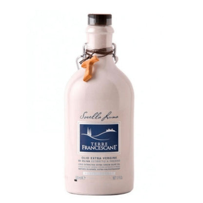 Olio E.V.O. in Orcio "Sorella Luna" gusto Leggero 100% Italiano "Terre Francescane" 500ml