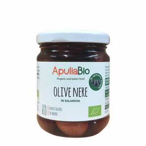 Schwarze Oliven in Bio-Sole „ApuliaBio“ 190g