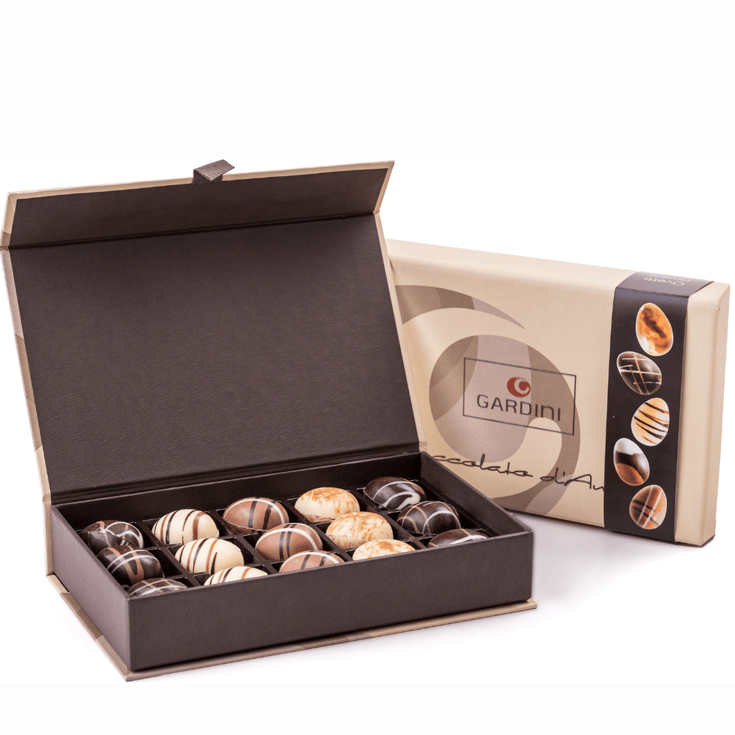Assorted artisanal chocolate eggs Gardini luxury pack 240g 15pcs
