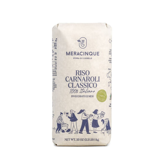 Riso Carnaroli 100% Italiano Metodo "Micro Natural" Meracinque 500g