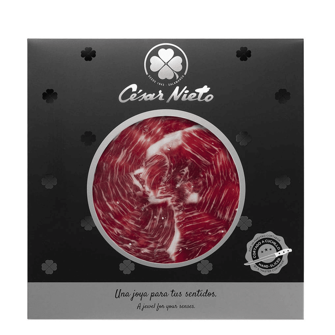 Patanegra Jamon Ibérico Bellota +40 months DOP affettato a mano Cesar Nieto 100g