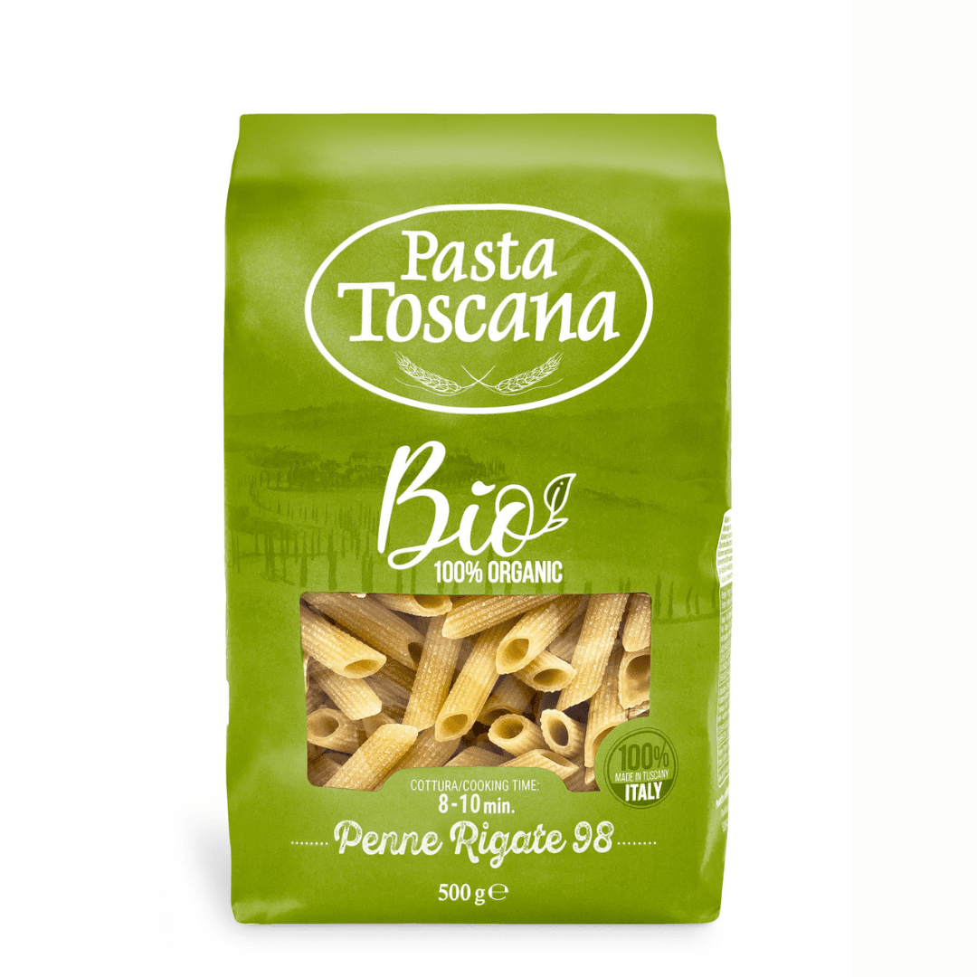 Penne Rigate Biologiche trafilate al bronzo Pasta Toscana 500g