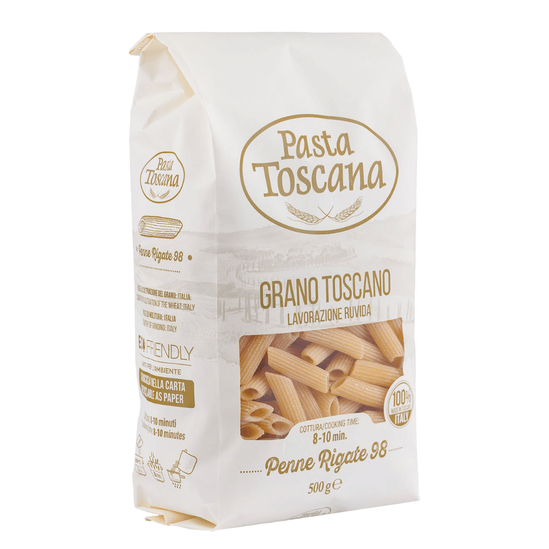 Penne Rigate Trafilate al Bronzo Pasta Toscana 500g