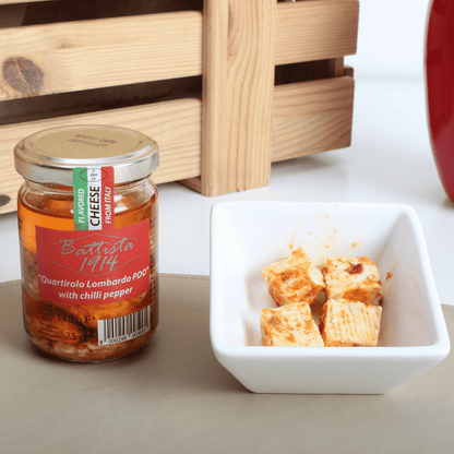 Quartirolo Lombardo DOP sott'olio con Peperoncino Arrigoni 140g