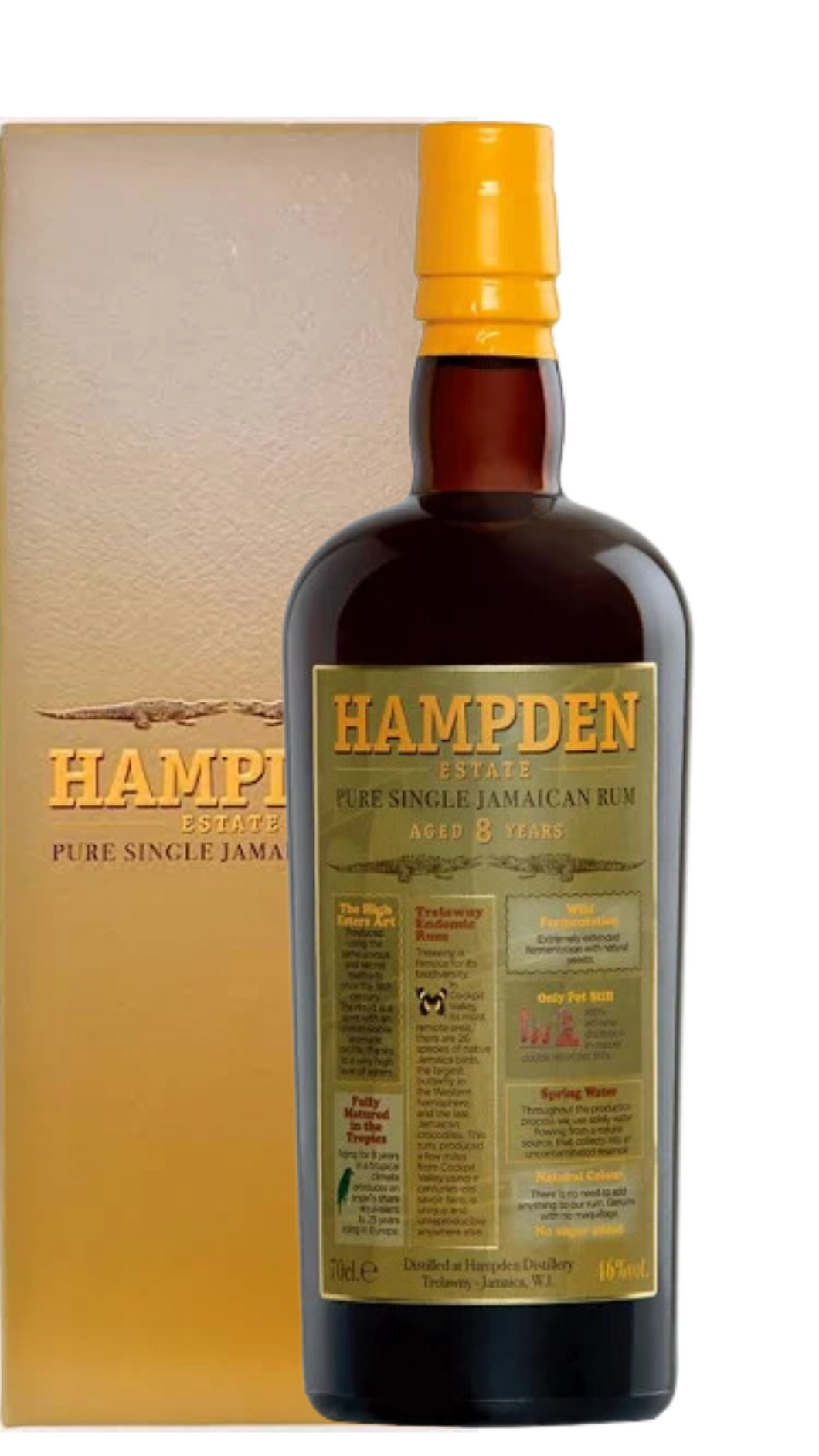 Rum Estate OWH 2012 invecchiato 8 anni 46% vol. Hampden astucciato 50cl