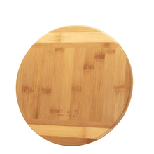 Load image into Gallery viewer, Round bamboo cutting board &quot;Love Live Gift&quot; 25x1.2 cm
