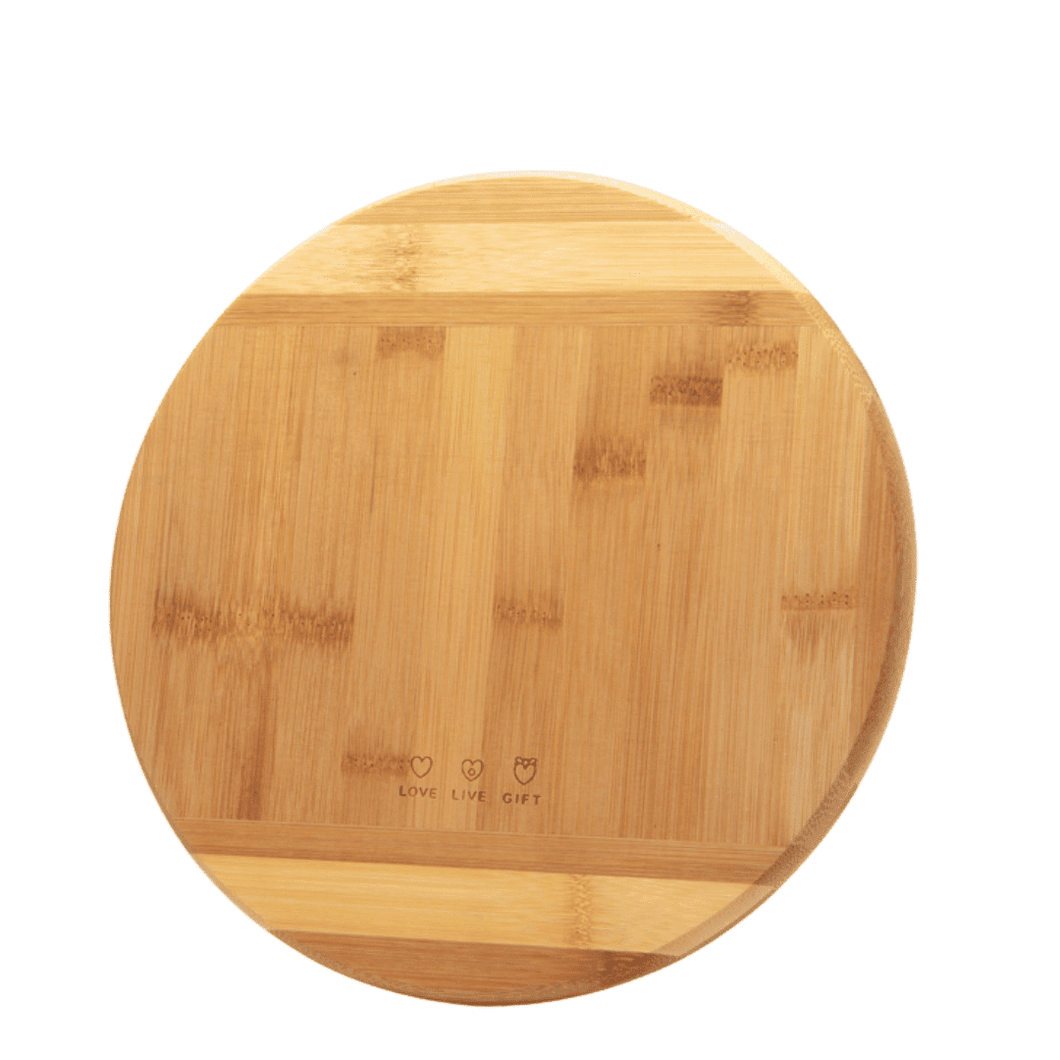 Round bamboo cutting board 