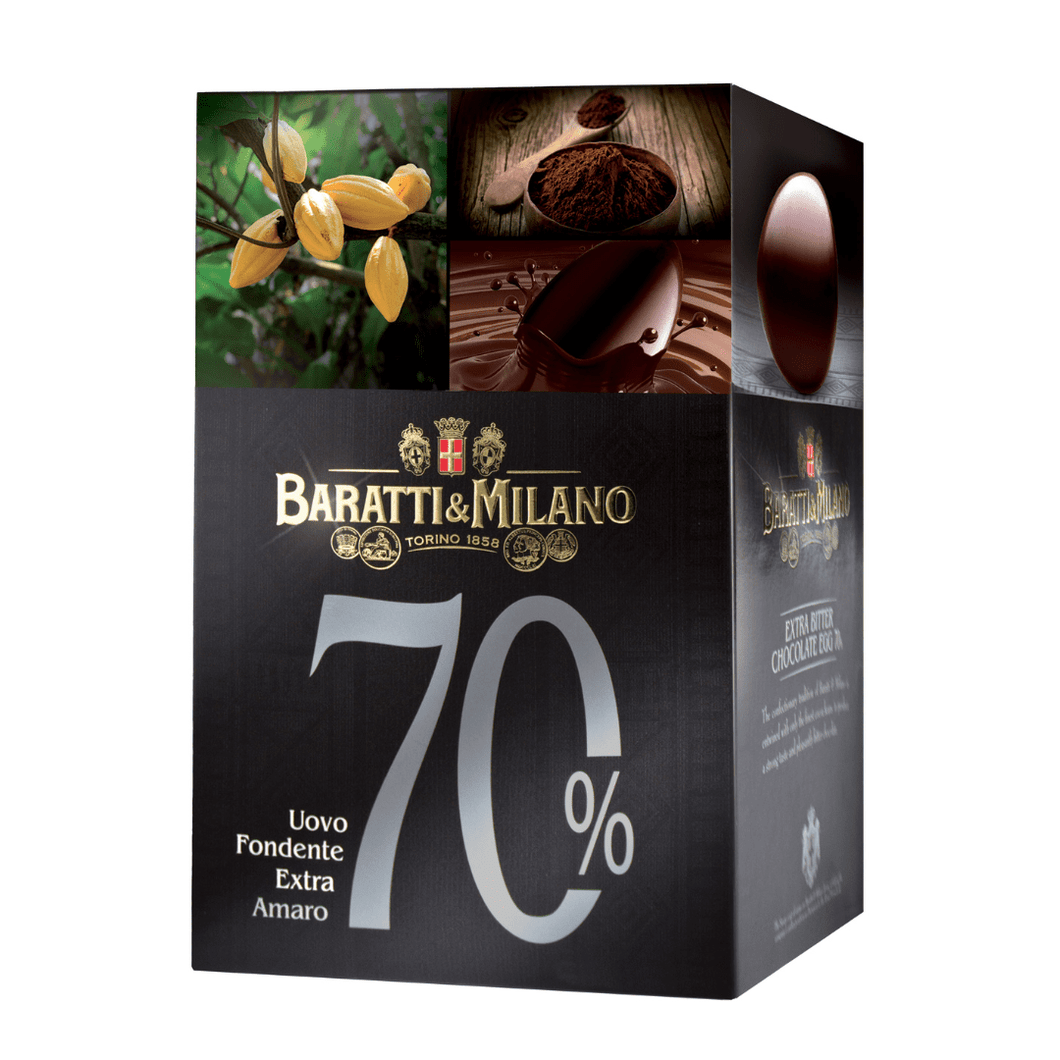 Dark extra dark egg 70% Baratti&Milano 300g