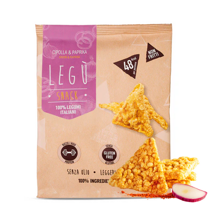 Triangoli Snack di Legumi con Cipolla e Paprika Senza Glutine "Legù" 40g