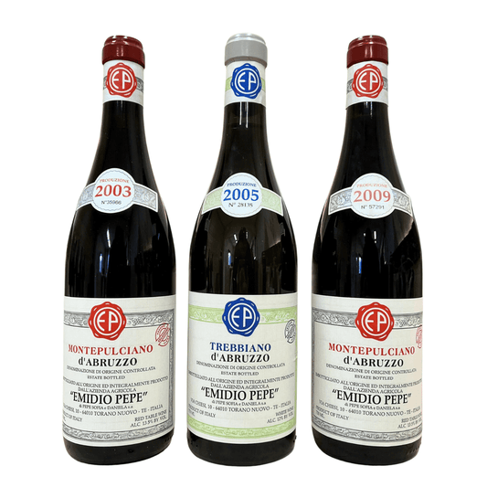 Verticale "Emidio Pepe" n.2 Trebbiano 2005, n.2 Montepulciano 2009, n.2 Montepulciano 2003