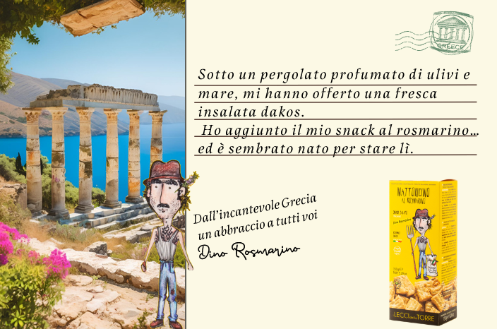 Box Grecia - Sotto il pergolato... Mattoncino snack  con 4 abbinamenti