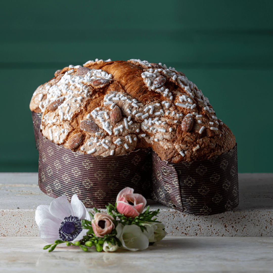 Colomba Artigianale classica 72 ore di lavorazione “Satri” in Cappelliera in cartone rigido rivestito 1kg