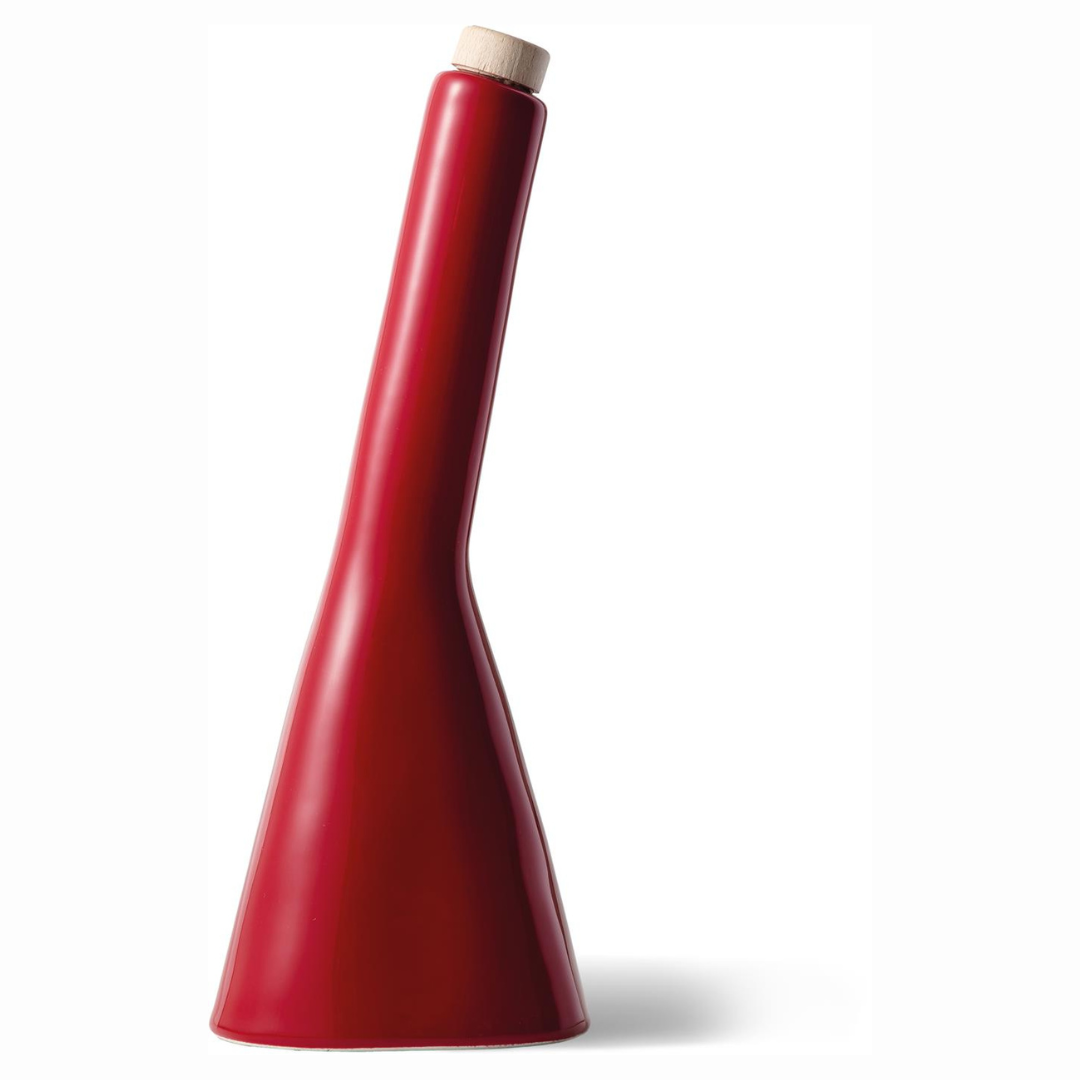 Oliera Design Musa in Ceramica Umbra realizzata a Mano con tappo dosatore “Guinigi Home” 500ml / cm ø 12x30h