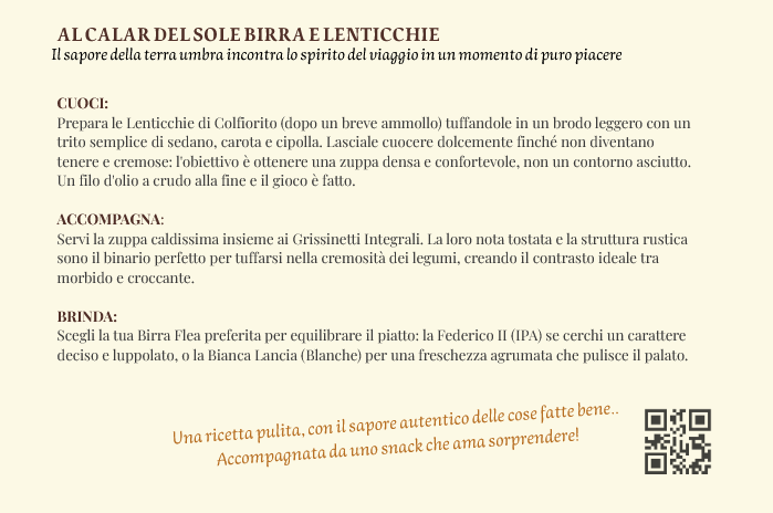 Box Monaco - Al calar del sole... Zuppa di Lenticchie abbinata a birre artigianali