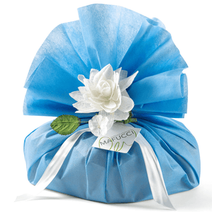 Colomba de Pascua con Chocolate"Mafucci"Caja regalo Azul