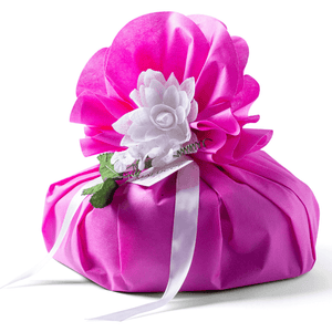 Colomba Pasquale Classica"Mafucci"Caja regalo violeta y decoración floral