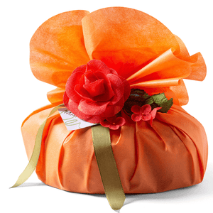 Colomba de Pâques au chocolat et à l'orange"Mafucci"Coffret cadeau orange avec décoration florale