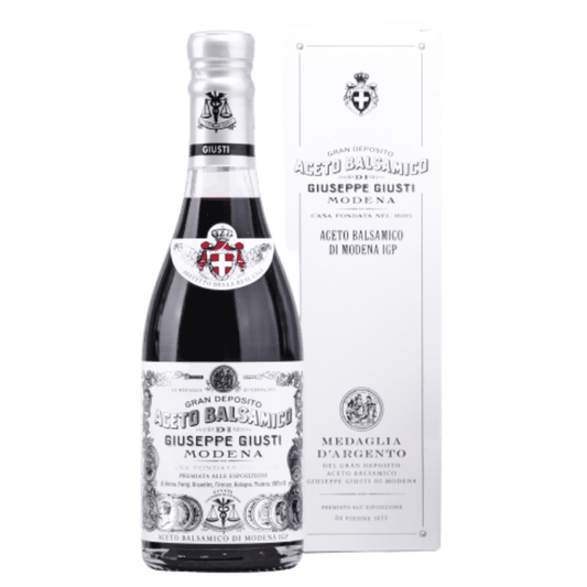 Aceto Balsamico di Modena IGP 1 Medaglia Argento bottiglia Champagnotta ed Astuccio 250ml