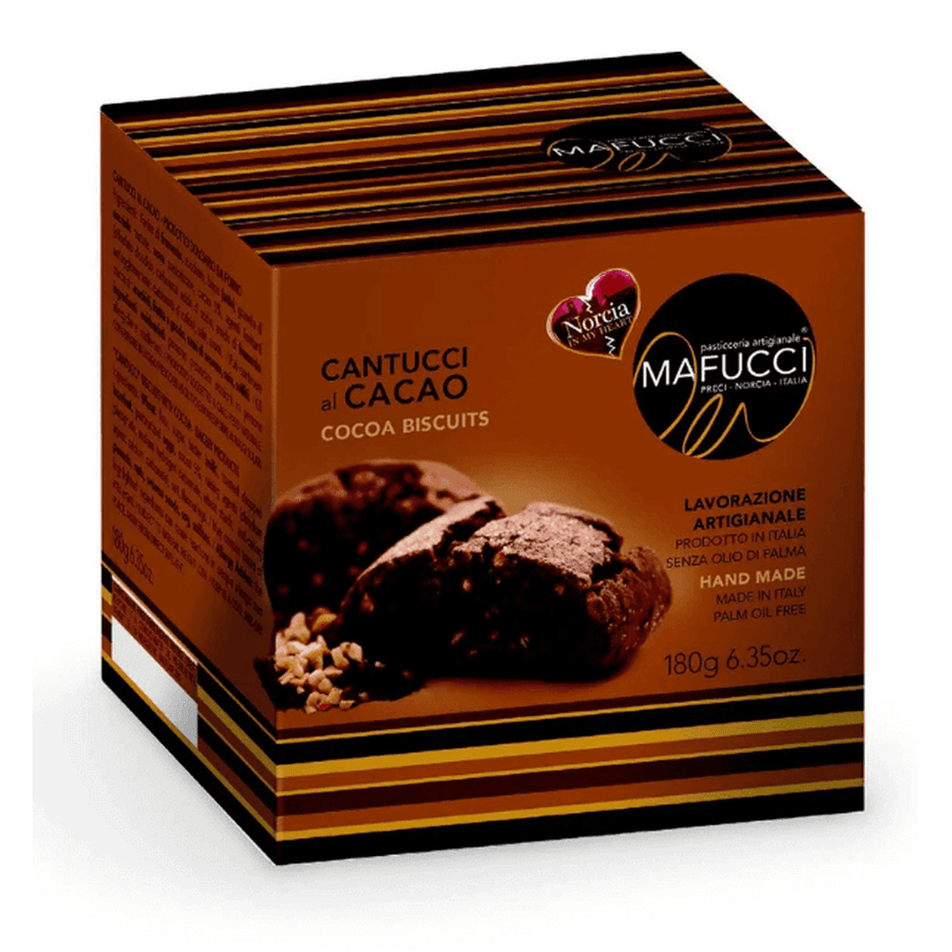 Cantucci con cacao en caja