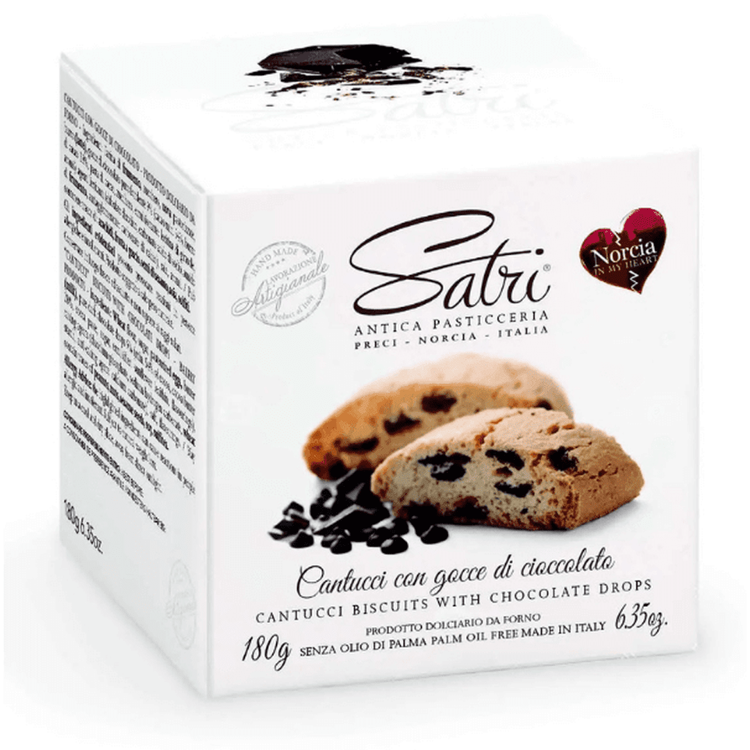 Cantucci con Gocce di Cioccolato in astuccio Satri 180g