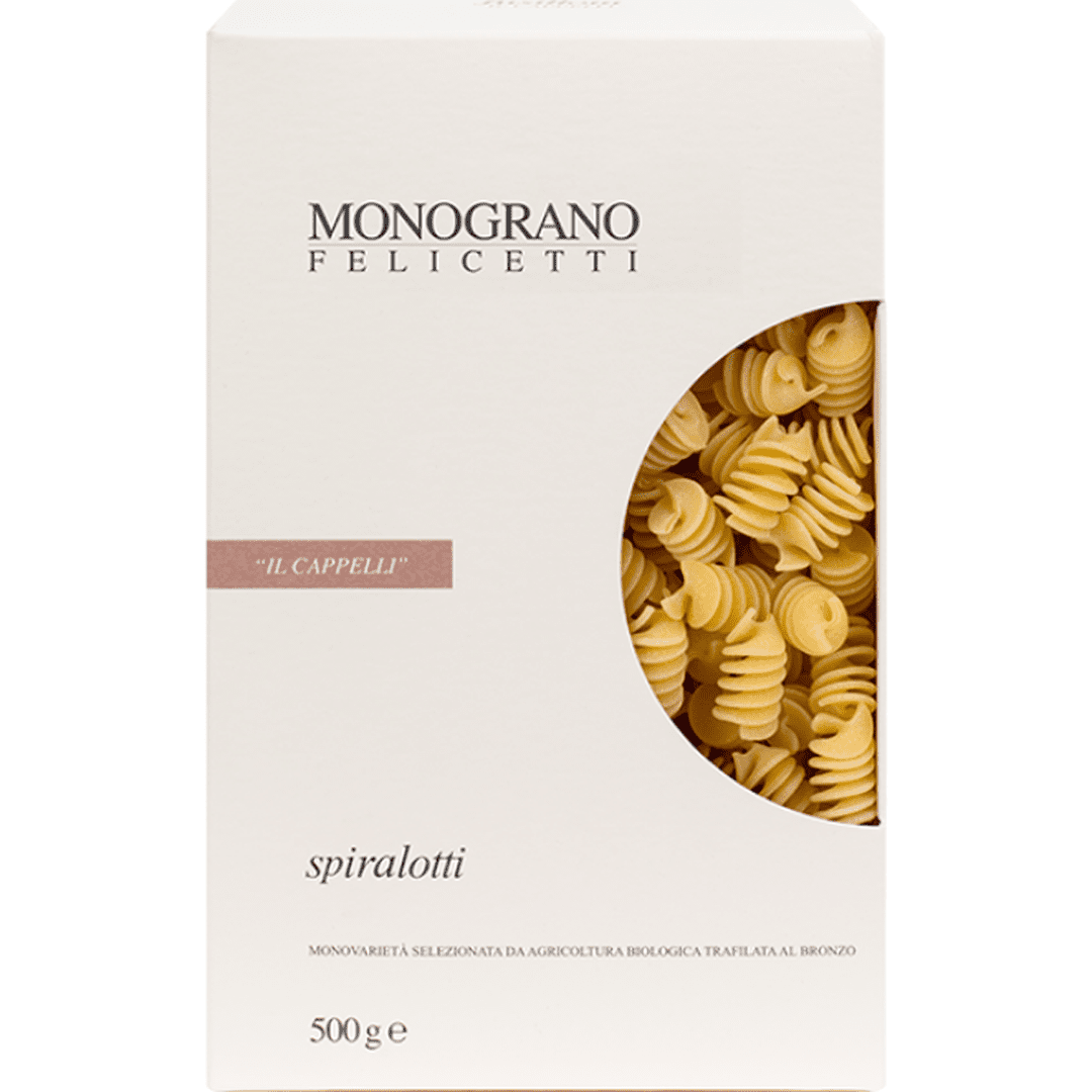 Fusilli Spiralotti biologici Senatore Cappelli Trafilati al Bonzo Monograno Felicetti 500g