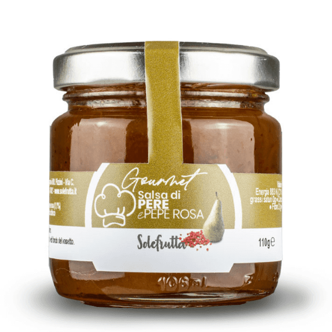 Salsa agrodolce di Pere e Pepe Rosa SoleFrutta 110g