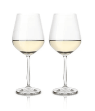 Load image into Gallery viewer, Set of 2 Guinigi Home white wine glasses in Bohemian Crystal
