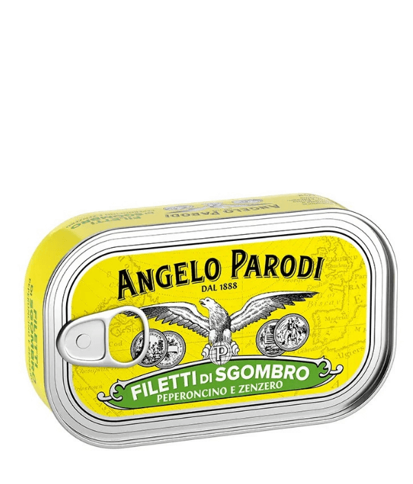 Sgombro in latta Zenzero e Peperoncino Angelo Parodi 125g
