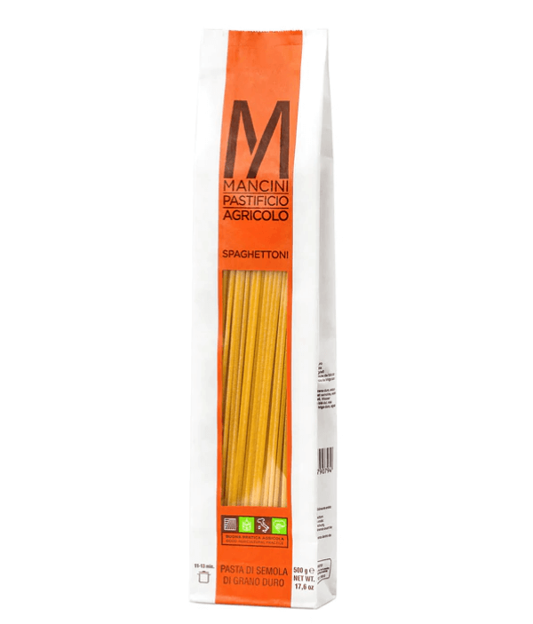 Spaghettoni Trafilati al Bronzo con Grano Autoprodotto Mancini 500g