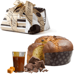 Low Panettone Salted Caramel & Chocolate"Mafucci"wrapped by hand