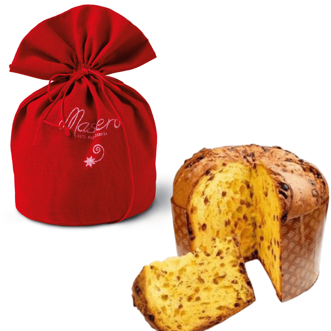 Panettone Tradizionale "Masiero" Sacchetto in juta ricetta artigianale