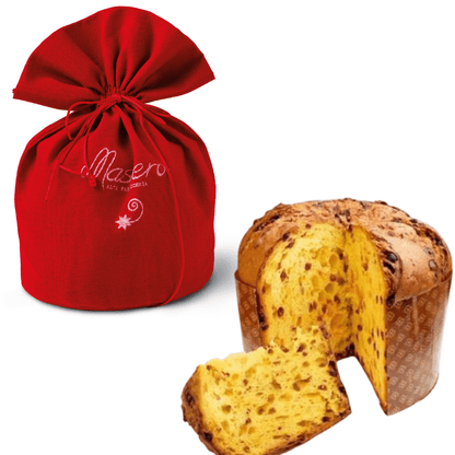 Panettone Tradizionale "Masiero" Sacchetto in juta ricetta artigianale