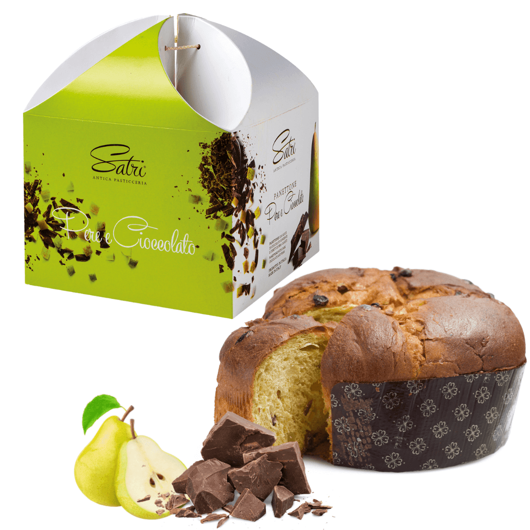 Low Panettone with Pears & Chocolate